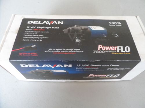 NEW IN BOX DELVAN POWERFLO 7800 SERIES 12 VOLT DIAPHRAM PUMP 60 PSI 2.0 GPM