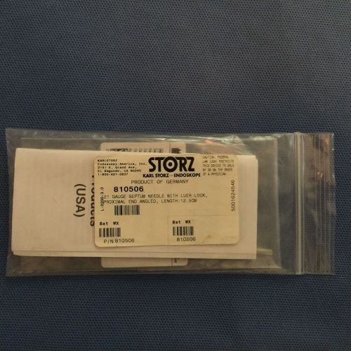 New Storz 810506 (21 Gauge Septum Needle w/ Luer-Lock)