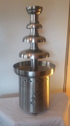 Buffet Enhancements Stainless Steel 3 Tier American Chocolate Fountain, 11 x 11