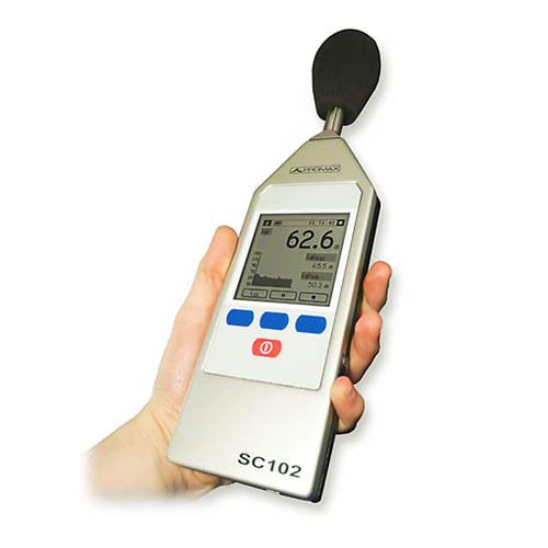 Promax sc-102 sound level meter w/ measurement protocols, 66 to 140 db for sale