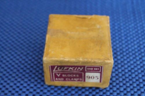 Vintage Lufkin No. 905 V Blocks and Clamps in Original Box