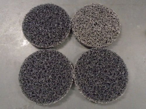 Lot of 4  3m 5&#034;  scotch-brite black paint coating removal disc s xcs for j hook for sale