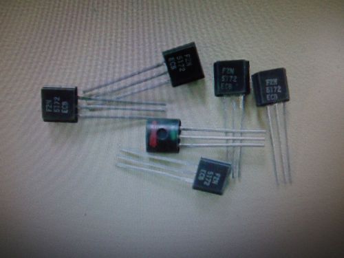 1000 pieces of 2N5172-NPN TO-92 Transistors, Manufacture FSC