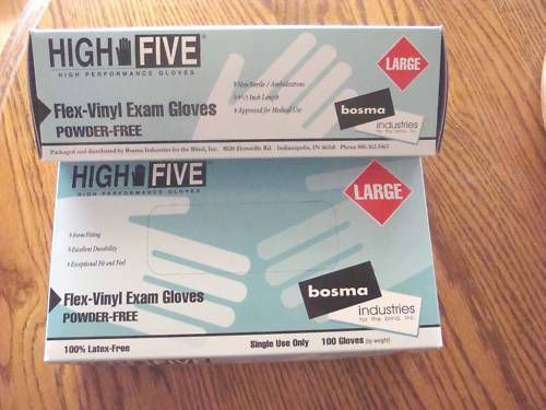 New Lot 3 Boxe Exam Gloves Power Free  Latex Free  Medical Crafts 300 Gloves