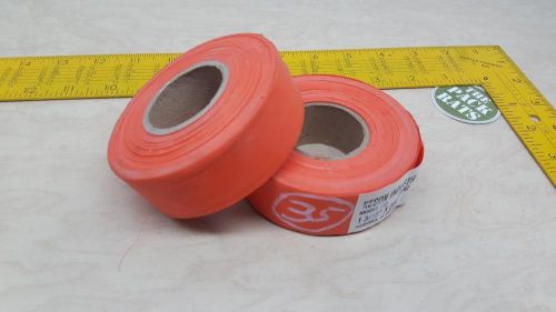 2 Rolls Of Keson Industries FTO, Bright Orange Flagging Tape, 1 3/16&#034; x 300&#034;(x2)