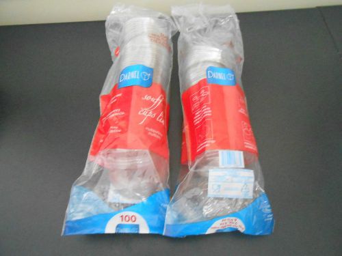 Darnel Souffle Cup Lids plastic 100 each pack Fits  3oz, 4oz, 5 1/2 oz cup