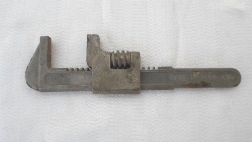 Vintage Adjustable Pipe Wrench Made in England. 7&#034;