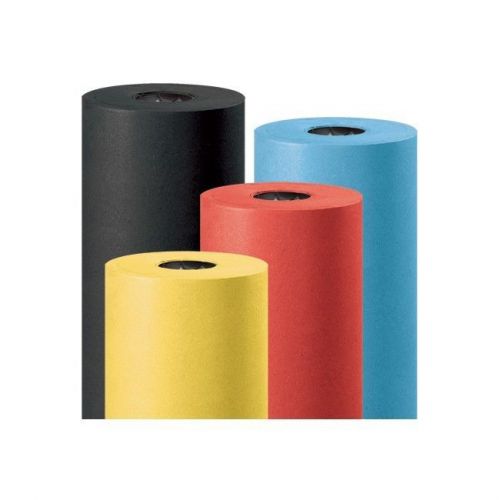 &#034;Colored Kraft Paper, 50#, 48&#034;&#034;, Black, 1/Roll&#034;