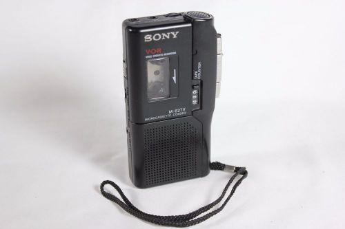 Sony M-627V Voice Operated Recorder MicroCassette Corder for Parts or Repair!