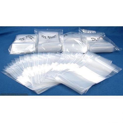 500 White Block Resealable Plastic Bags 3&#034; x 5&#034;