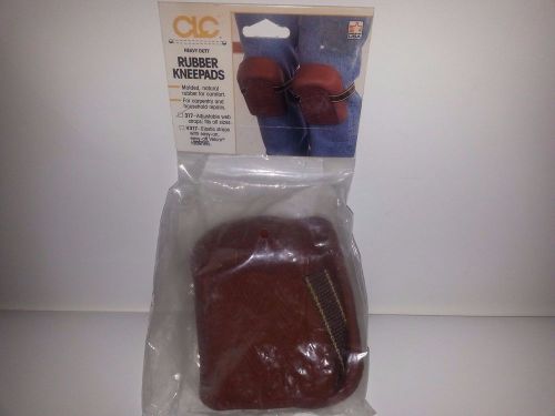 CLC PROFESSIONAL HEAVY-DUTY MOLDED RUBBER KNEEPADS-ADJUSTABLE STRAPS-NEW IN PKG.