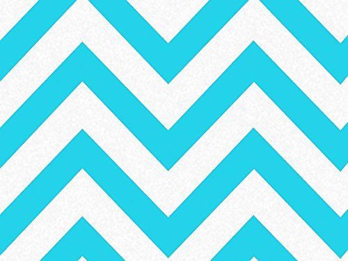 Turquoise Blue &amp; White CHEVRON Stripe Tissue Paper - 20&#034; x 30&#034; - 24 XL Sheets