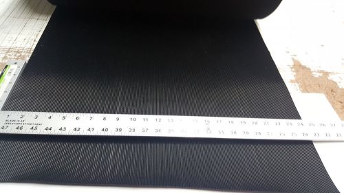 Rib rubber matting black roll 24&#034; wide x 25 ft long free shipping for sale