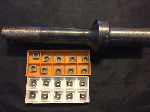 Seco sd55-1125-4501250r7 drill w/ 2 boxes of 20 new carbide inserts for sale