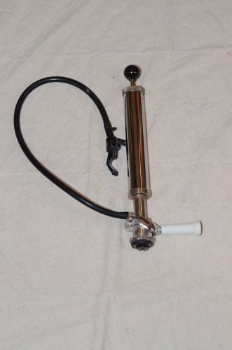 8&#034; metal keg pump, lever handle, chrome body for sale