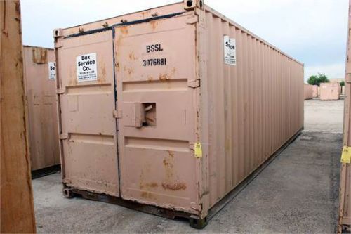 30&#039; Steel Shipping Storage Container Double Swing Out Doors Unit 190