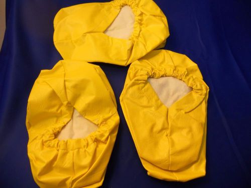 Shoe Covers:Heavy Duty Yellow Style:SC415Yellow. Reusable Waterproof 3pr   A0249