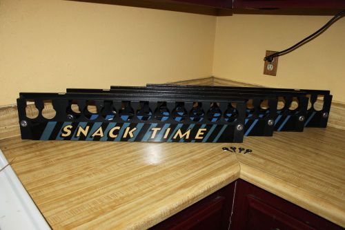Snacktime vending machine set of 4 coin tray front cover label w/key lock panel for sale