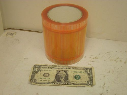 NEW LOT OF 8 ROLLS OF 5&#034; X 6&#034; POUCH TAPE ORANGE 500 POUCHES PER ROLL DE NJ