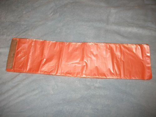 poly newspaper bags, 600 ct. orange. 5 1/2&#039;&#039;x 21&#039;&#039; 0.9mil grade.