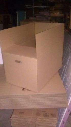 100 shipping boxes 27 x 17 x 15 heavy duty double walled with hand holes for sale