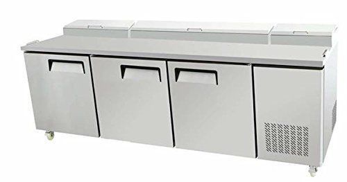 3 door refrigerated pizza prep table for sale