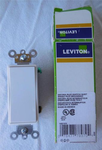 Leviton DECORA PLUS 5685-2W White 15 Amp 120/277 volt Rocker Switch Commercial
