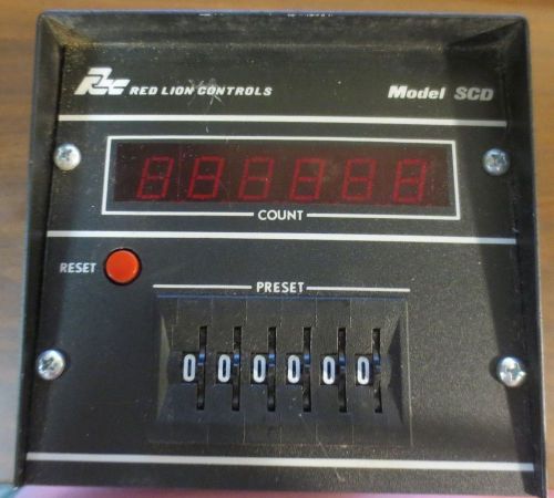 Red lion controls model scd00600 6 digit digital counter for sale