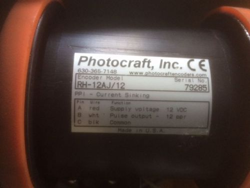 PHOTOCRAFT New RH-12AJ/12 pulse encoder
