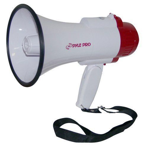 New Pyle PMP30 Handheld Megaphone Loudspeaker Horn Indoor/Outdoor with Siren