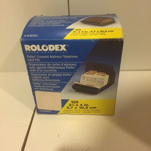 NEW ROLODEX PETITE COVERED ADDRESS TELEPHONE CARD FILE #S300C