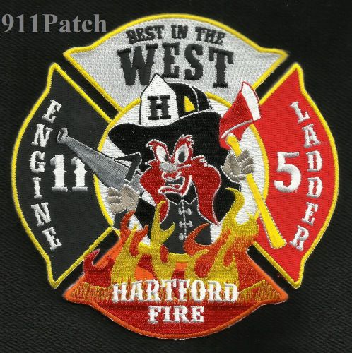 HARTFORD, CT - Engine 11 Ladder 5 &#034;Best in the West&#034; FIREFIGHTER Patch Fire Dept