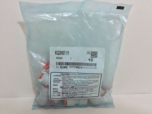 (10) FACTORY SEALED! SMC FITTINGS KQ2H07-11 KQ2H0711