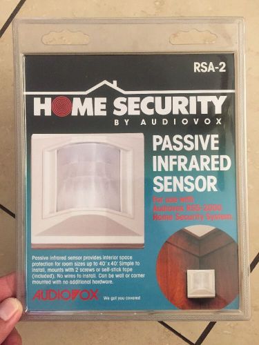Vintage Home Security by Audiovox Passive Infrared Sensor use RSS-2000 Audiovox