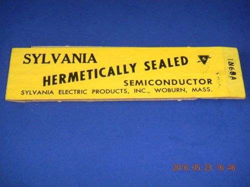 Sylvania Semiconductors - IN68A Diode Hermetically Sealed - In Sleeve 1950&#039;s NOS