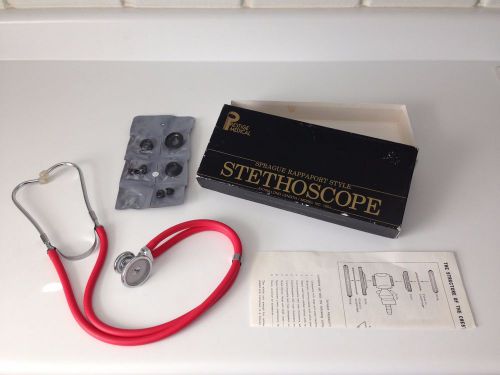 RARE Vtg Prestige Medical Sprague Rappaport STETHOSCOPE Doctor Nurse Kit JAPAN