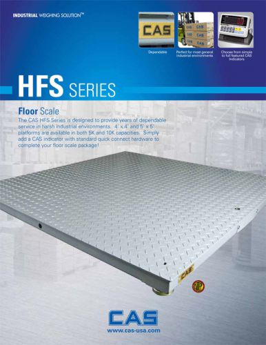 Floor Scale 4 x 4, 10K capacity-HFS-410, CAS, Mulitiple Uses, Warranty included