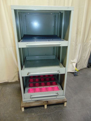Equipto nc cnc tool holder parts storage cabinet for sale