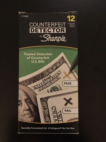 One Pen Only Free Shipping Brand New Sharpie Counterfeit Money Detector 1778881