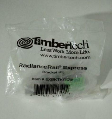 Timbertech EXBKTKITCW RadianceRail Express Bracket Kit White