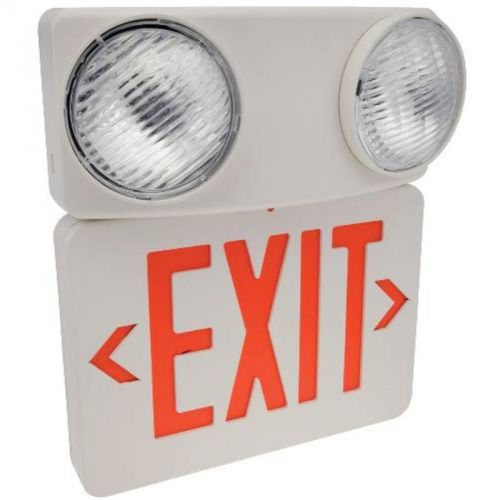 Emergency 2-Head Led Exit Sign PREFERRED INDUSTRIES Led Lightbulbs EX-880HU-R-W