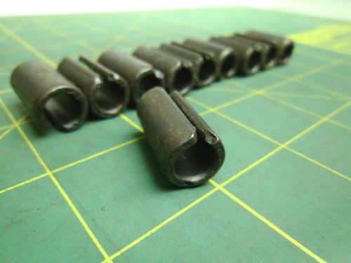 M12 X 25 mm SLOTTED SPRING ROLL PIN STEEL BLACK OXIDE (QTY 10) #56868