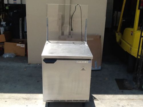 BEVERAGE AIR WTR27A REFRIGERATOR WITH SNEEZE GUARD, USED, EXCELLENT SHAPE!!!