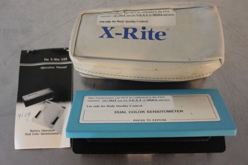XRITE 333 PORTABLE DUAL COLOR SENSITOMETER BATTERY OPERATED