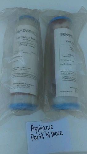 NEW BUNN EASY CLEAR 2PK WATER FILTER CARTIDGE WS-10 FOR ICED TEA BREWERS