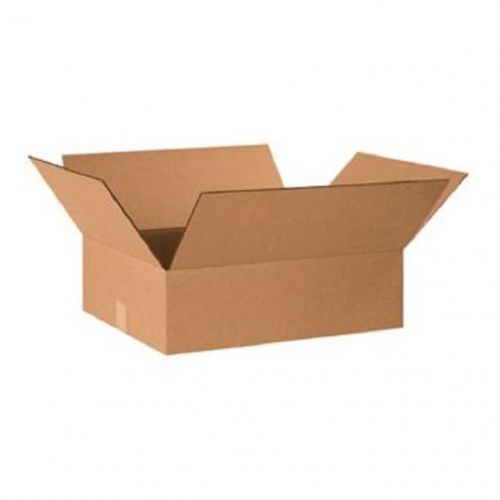 Corrugated cardboard flat shipping storage boxes 20&#034; x 15&#034; x 6&#034; (bundle of 25) for sale
