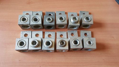 Burndy and other 350MCM Aluminum Mechanical Lugs 12 pieces