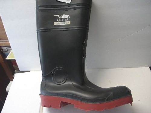 New usa  hazmat 15&#034; h  steel toe indust. protective rubber boots  men&#039;s  sz 10 for sale