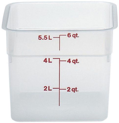 Cambro (6sfspp190) 6 qt polypropylene food storage container - camsquare for sale