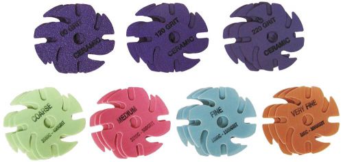 JoolTool 3M Cubitron Ceramic Purple &amp; Trizact: 21 Piece Deluxe Abrasive Disc ...